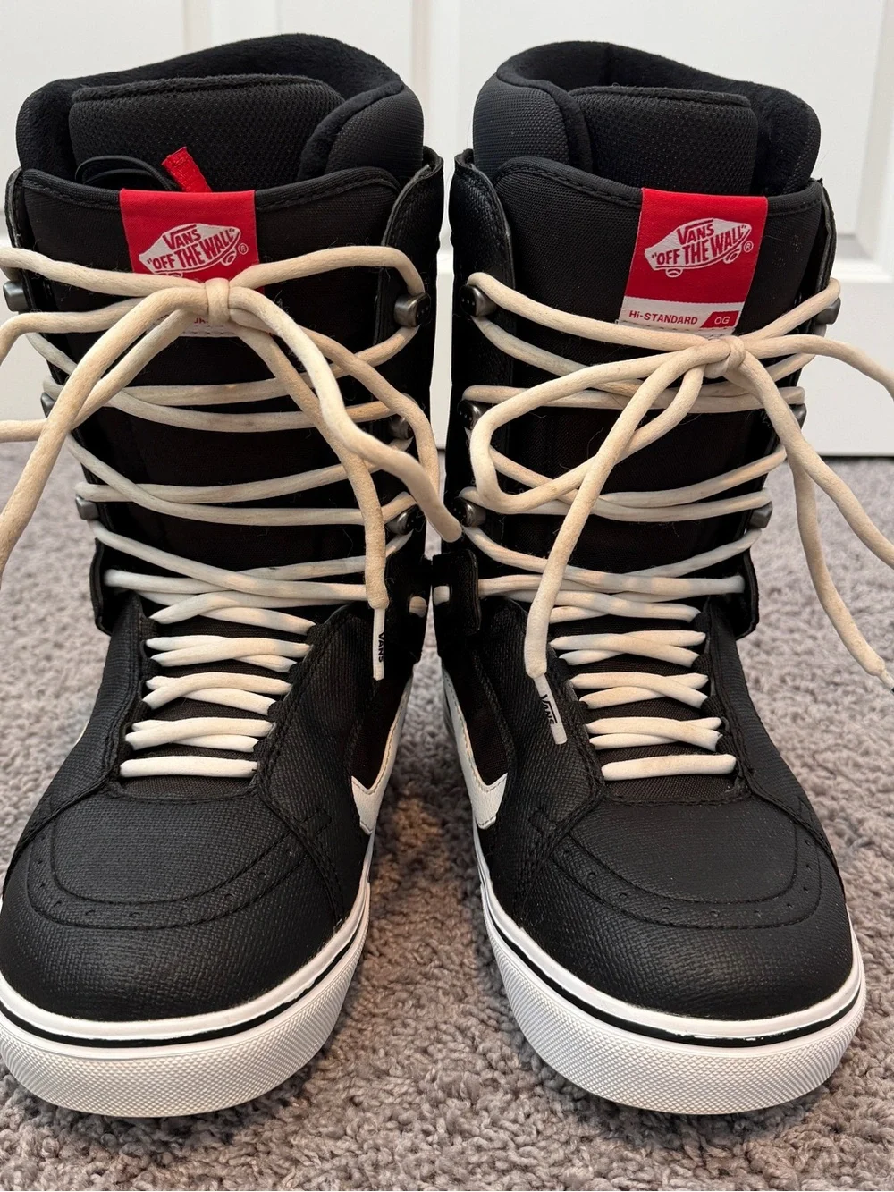 Vans Black & White Hi-Standard OG Snow Boots